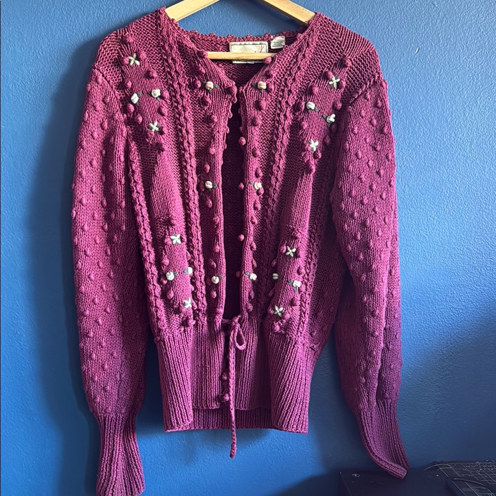 Women's Embellished Knit Sweater 100% Cotton